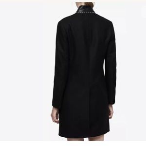 allsaints leni stud coat